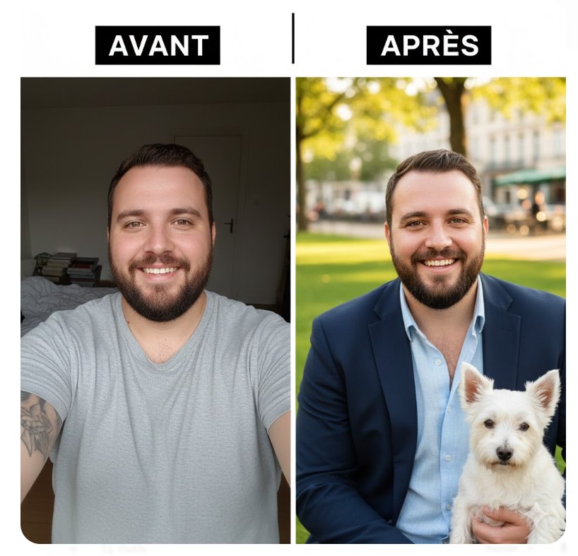 coaching site de rencontre photo de profil avant/après